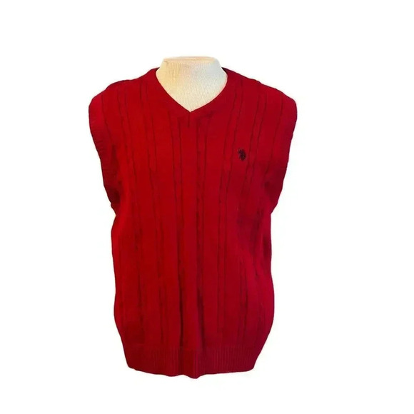 U.S. Polo Assn. Other - US POLO ASSN red sweater vest mens size xl
